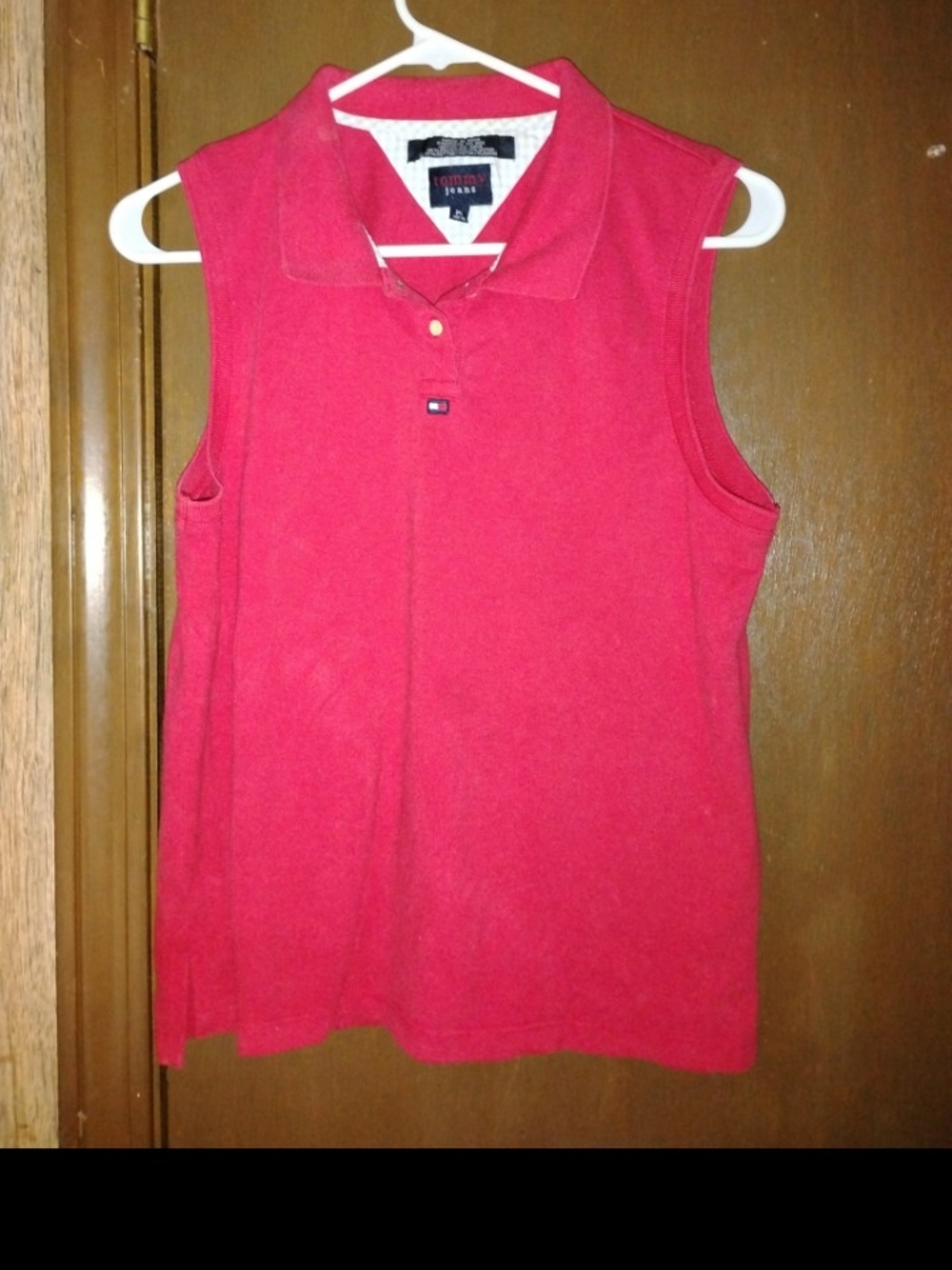Tommy Hilfiger Sleeveless Polo Tank Top - Red